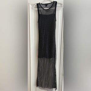 House of Harlow 1960 Black and silver Mesh Dress